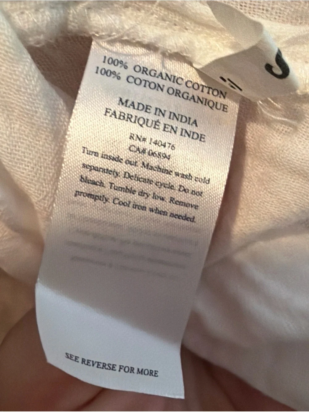 $148 Faherty White Guaze Tiered Valentina Skirt Small Boho Organic Cotton Maxi